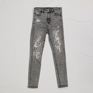 AE NE(X)T Level,  Super Hi-Rise, Ripped Jeggings Size: 8